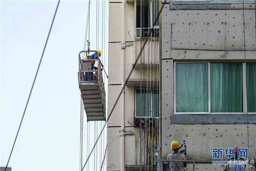 国庆假期的坚守：民生工程施工忙