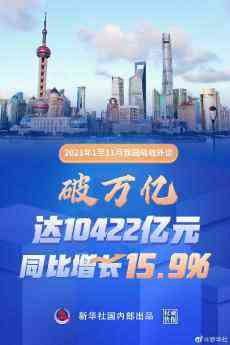 破万亿元！前11个月我国吸收外资同比增长15.9%