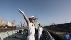 中国海军第46批护航编队技术停靠摩洛哥卡萨布兰卡